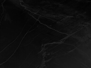 Black marble grunge pattern texture background with white shiny cracks veins, Marble of Thailand, Abstract natural marble black and white for design.	