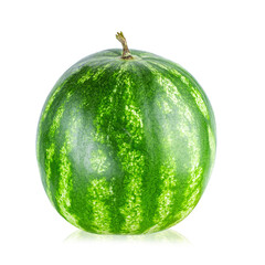 Watermelon on white background. Watermelon berry fruit. Full depth of field.
