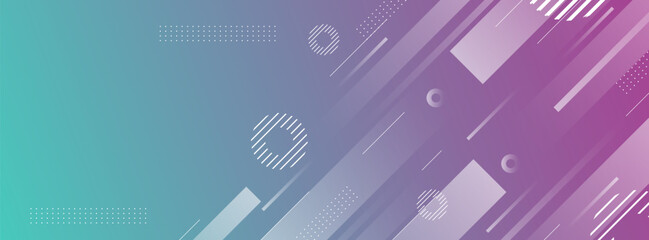 banner background. full color, green and purple gradations