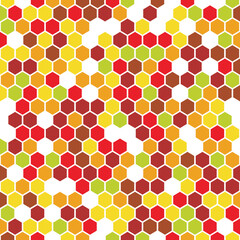 Seamless Hexagonal Honeycomb Design Wallpaper
