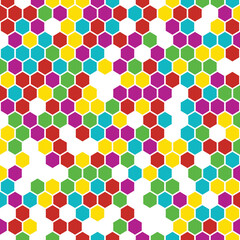 Seamless Hexagonal Honeycomb Design Wallpaper