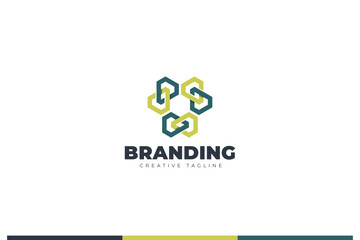 Abstract Industrial Trade Marketing Vector Logo