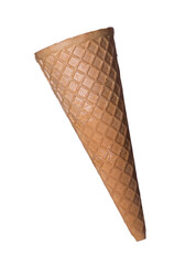 ice cream cone isolated on transparent layered background.