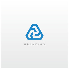 Abstract Industrial Trade Marketing Vector Logo