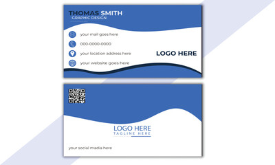 Visiting card Vector  template Corporate business card design Logo .Creative and clean business card template.
