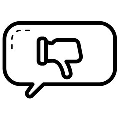 dislike feedback icon