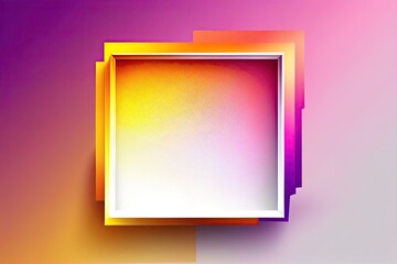 Colorful gradient frame background copy space. Rainbow mesh gradient layout mockup, generative ai design