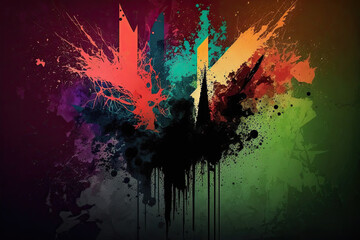spray paint art background with effect