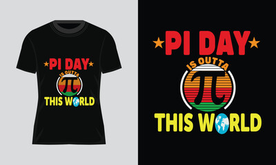 Pi Day T-shirt Design Bundle. Pi t-shirt. Math T shirt design. Pi day Vector Graphics