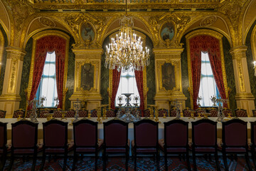 Paris, France - 2022, August 31: interior architecture of the famous royal residence in Paris.