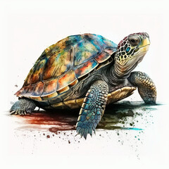 Fototapeta premium turtle on the water