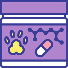 glutathione flat line style icon