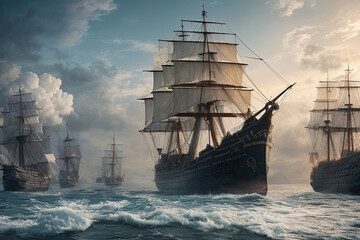Obraz premium A Pirate Ship