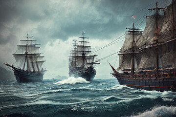 Obraz premium A Pirate Ship