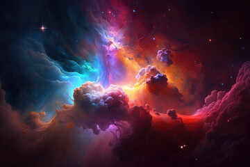 Celestial Beauty: Breathtaking Space Nebula 