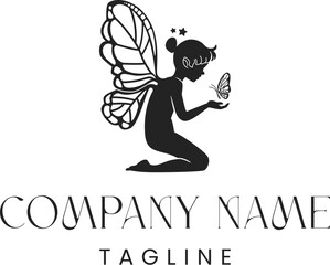 Vector logo, Fairy Logo, Children, Brand Logo