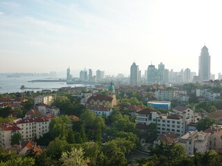 Fototapeta na wymiar panorama of Qingdao China