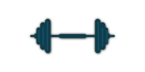 illustrazione con manubrio per sollevamento pesi su sfondo trasparente