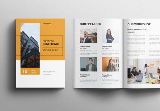 Business Conference Brochure Layout