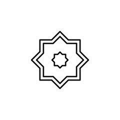 symbol Islam icon. outline icon