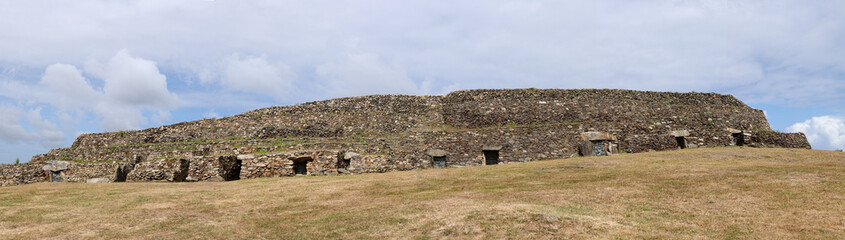 Cairn of Barnenez - megalithic monument, Plouezoc&acute;h, France