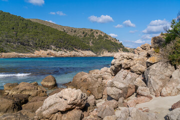 Fototapeta na wymiar Cala Molto ist eine Bucht der spanischen Baleareninsel Mallorca | Spanien | Espana
