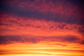 Fototapeta premium Dramatic Colorful Contrast Sunrise on Beach