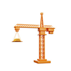 3d illustration of icon maintenance and under construction