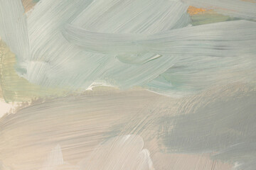 Art modern oil and Acrylic smear blot painting wall. Abstract texture beige color stain brushstroke...