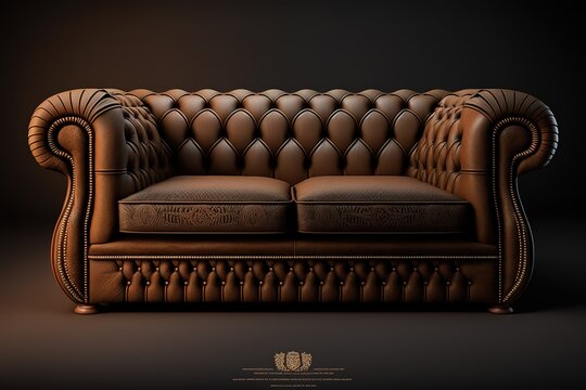 Brown Chesterfield Sofa