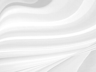 elegrance soft fabric white abstract smooth curve shape decorate fashion textile background