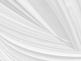 white beauty abstract smooth clean and soft fabric textured. fashion textile curve shape decorate background