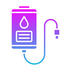 Obraz premium Blood Bag Icon