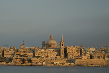 view of the st paul‘s pro cathedral in valletta, malta