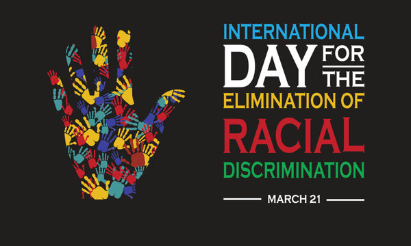 International Day For The Elimination of Racial Discrimination banner. Vector illustration
