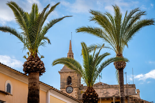 Kirche von Santa Margalida  Ort - Stadt | Baleareninsel Mallorca | Spanien |&nbsp;Espana