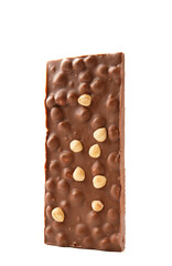 ?hocolate bar isolated on white background.