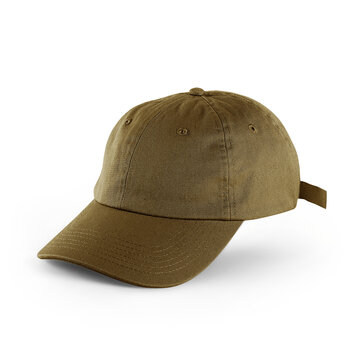Brown baseball cap transparent