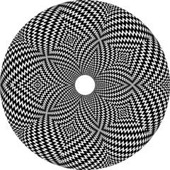  Abstract rotated black and white lines.vortex form. Geometric art. Design element. Digital image with a psychedelic stripes.Design element for prints, web, template 