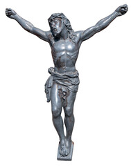 statue de jesus sur fond transparent
