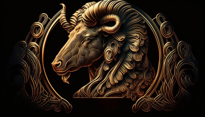Aries Images of zodiac signs in different styles 
