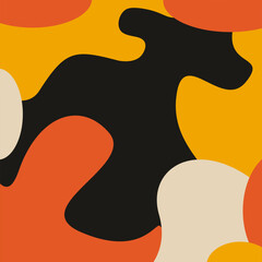 orange beige gold abstract art illustration for wallpaper, poster, cover