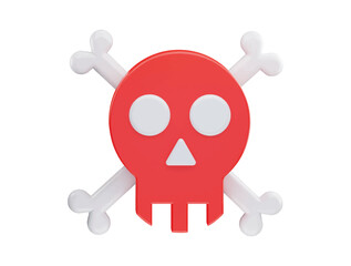 Danger icon 3d rendering vector illustration