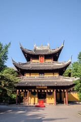 Landscape of Longhua temple,located in Shanghai,China