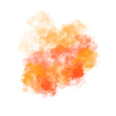 Captivating Colorful Cloud Abstract Design in Watercolor