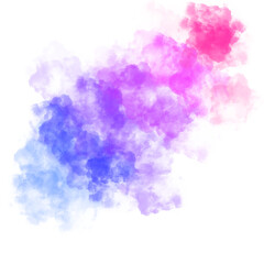 Captivating Colorful Cloud Abstract Design in Watercolor