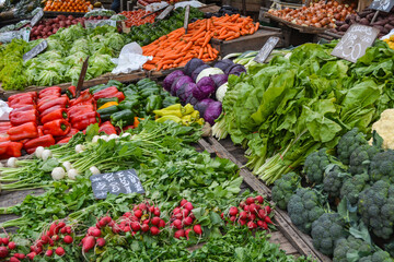 Feria de frutas y verduras