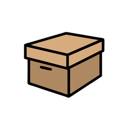 wooden box isolated on white background