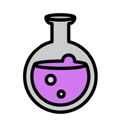 illustration of a bottle of chemical liquids
