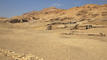 Valley of the Kings on the West Bank of Nile at Luxor,Egypt,Africa
